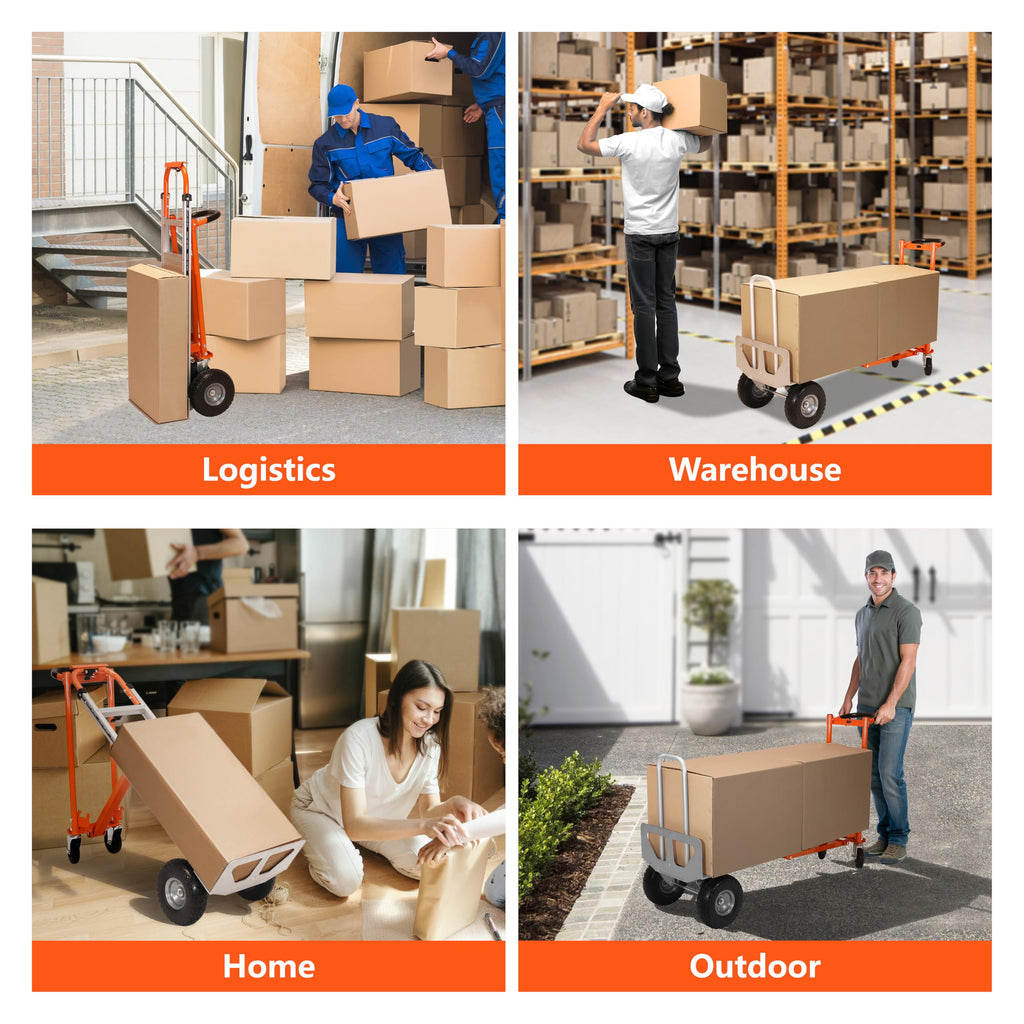 Aluminum 3 in 1 Folding Hand Truck 1000 LBS Capacity C154