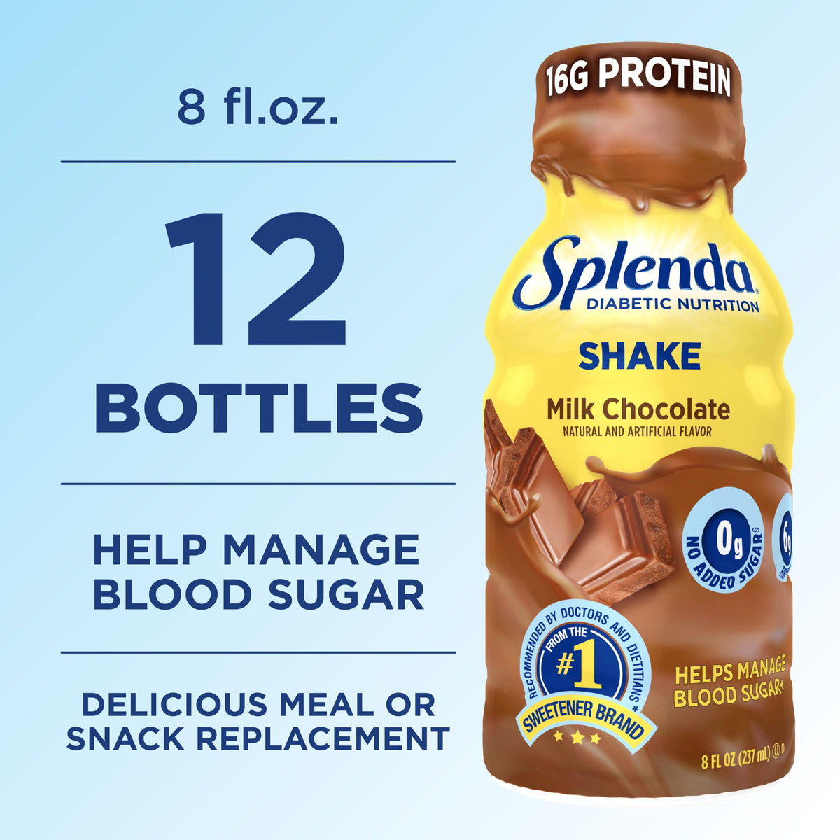 Milk Chocolate Nutrition Shakes 12 Pack G2649