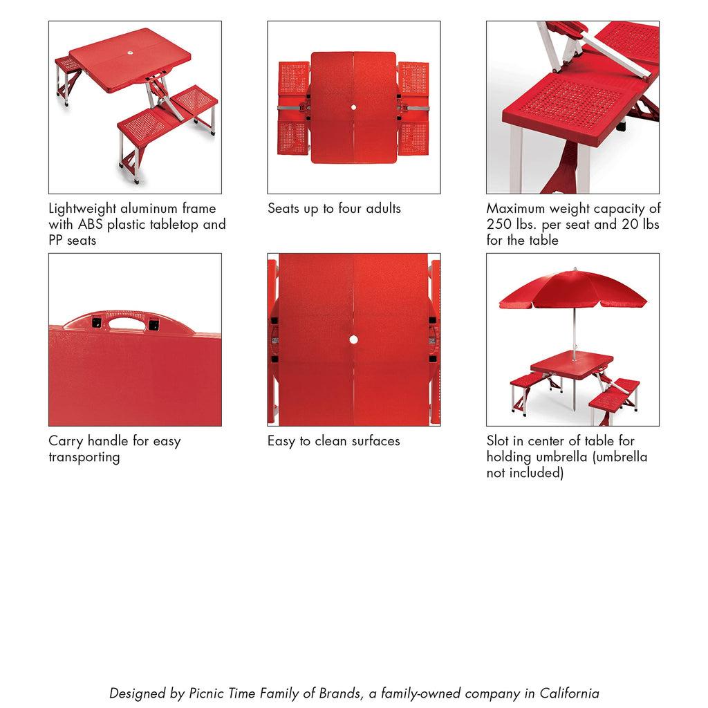 Portable Folding Picnic Table with Seats for 4 Z852