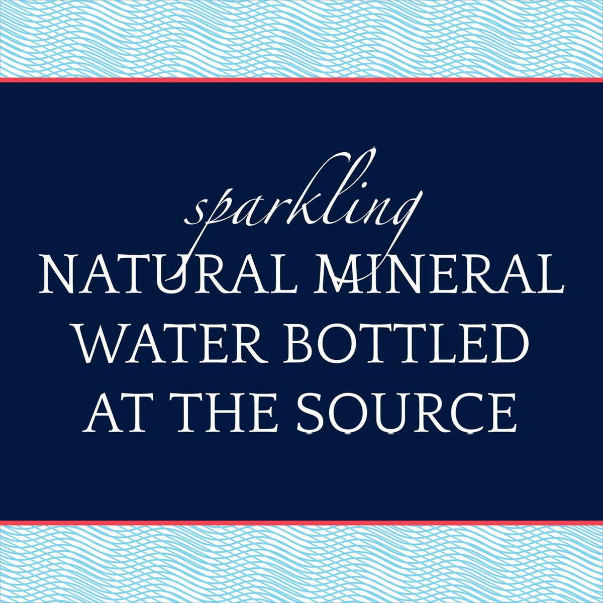 Sparkling Natural Mineral Water 750ml Glass Bottle M443884