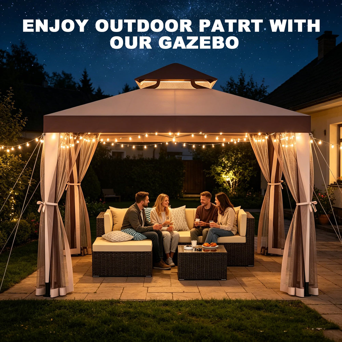 10×10 Outdoor Gazebo Canopy Tent I523830