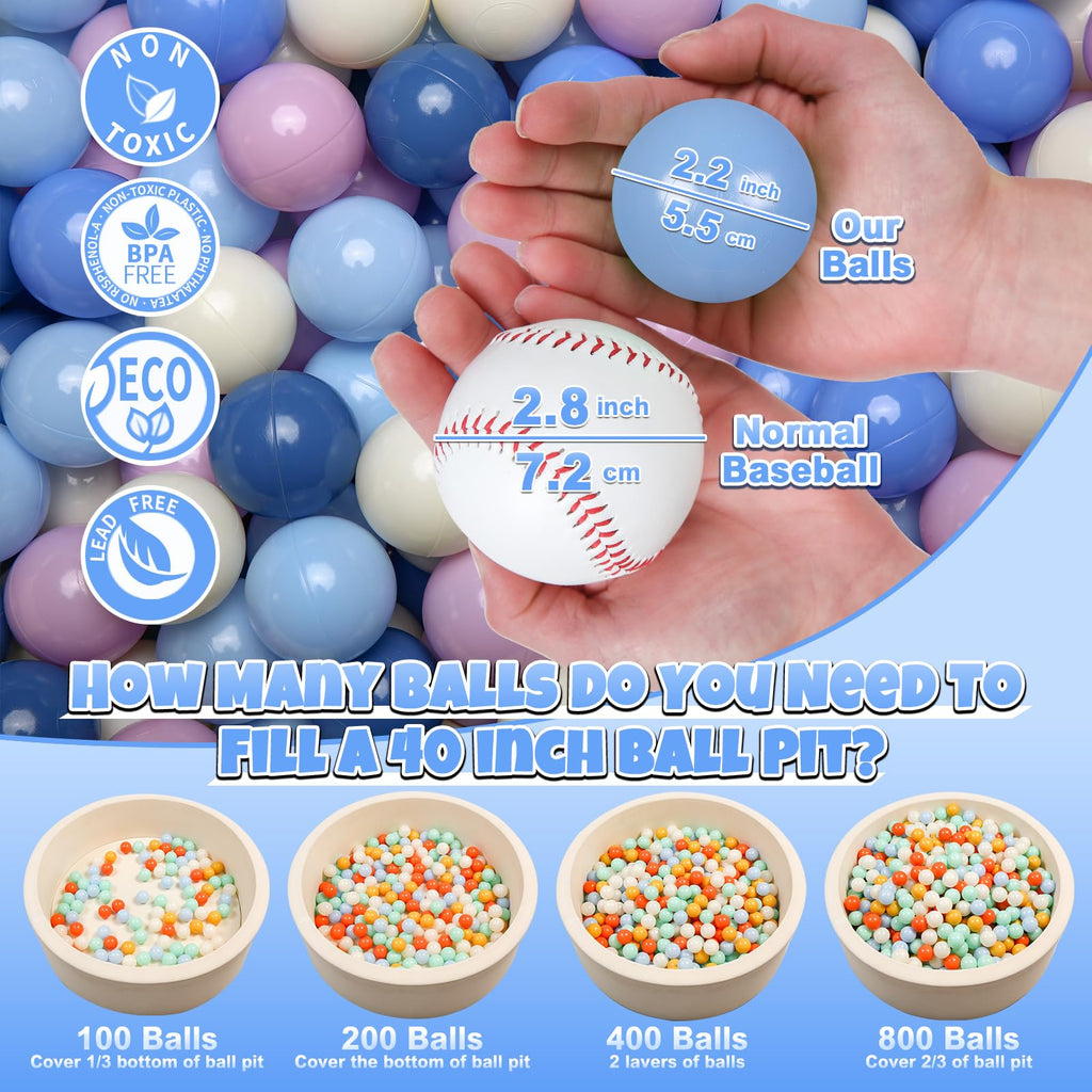 Cream Ball Pit Balls 100 Balls 2.2 Inch F32410