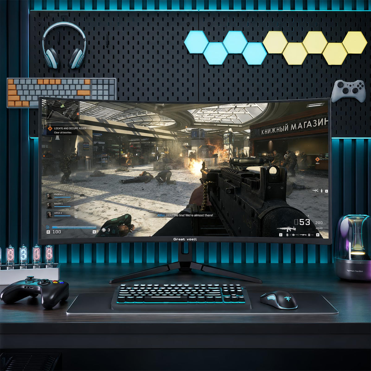 27 Inch 240Hz Curved Gaming Monitor 2K QHD N566235