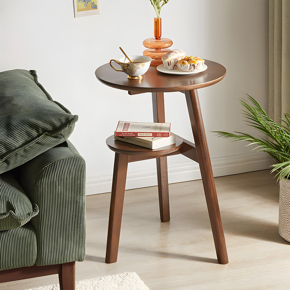 2-Tier Round Side Table J70322