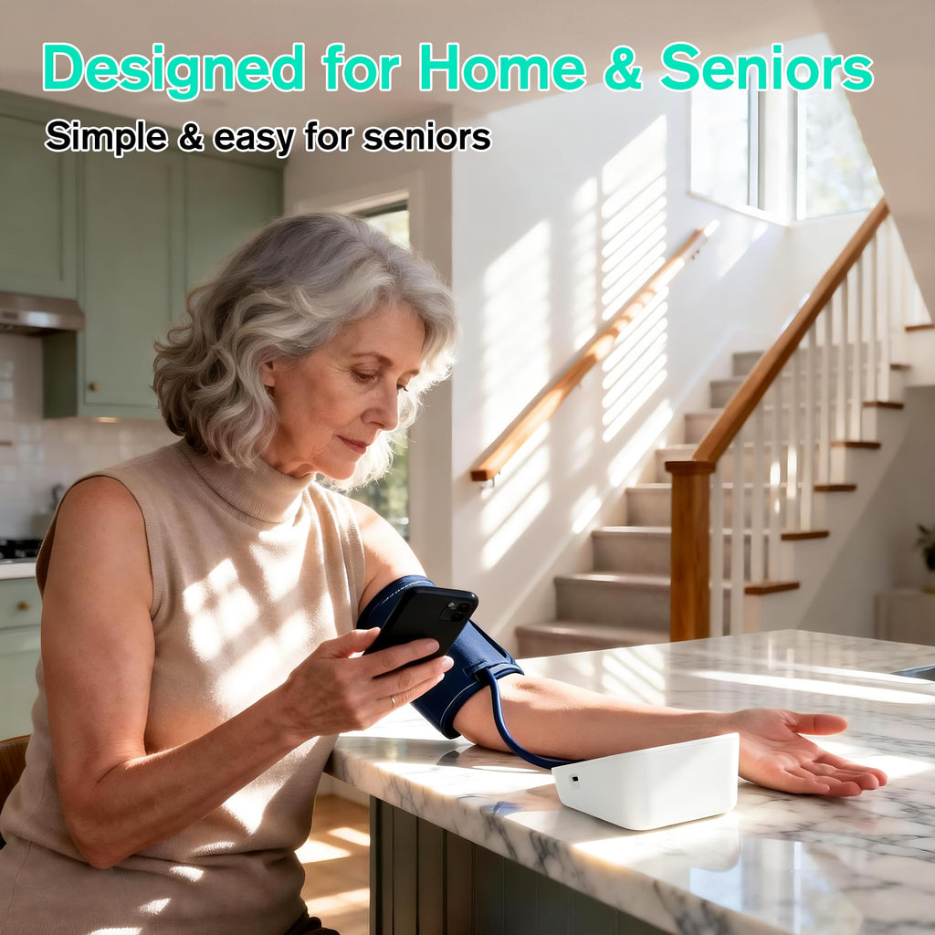Upper Arm Blood Pressure Monitor with Large LCD Display and Wide Cuff V36058