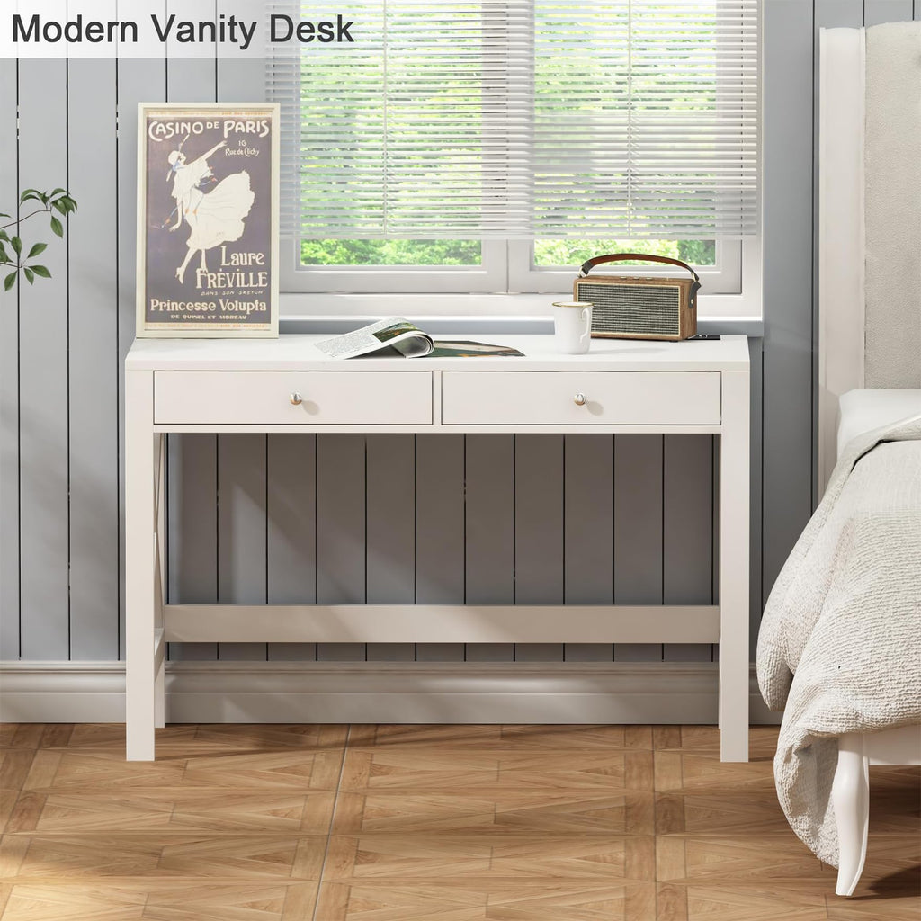 39.4 Inches Computer Desk with 2 Drawers E21974