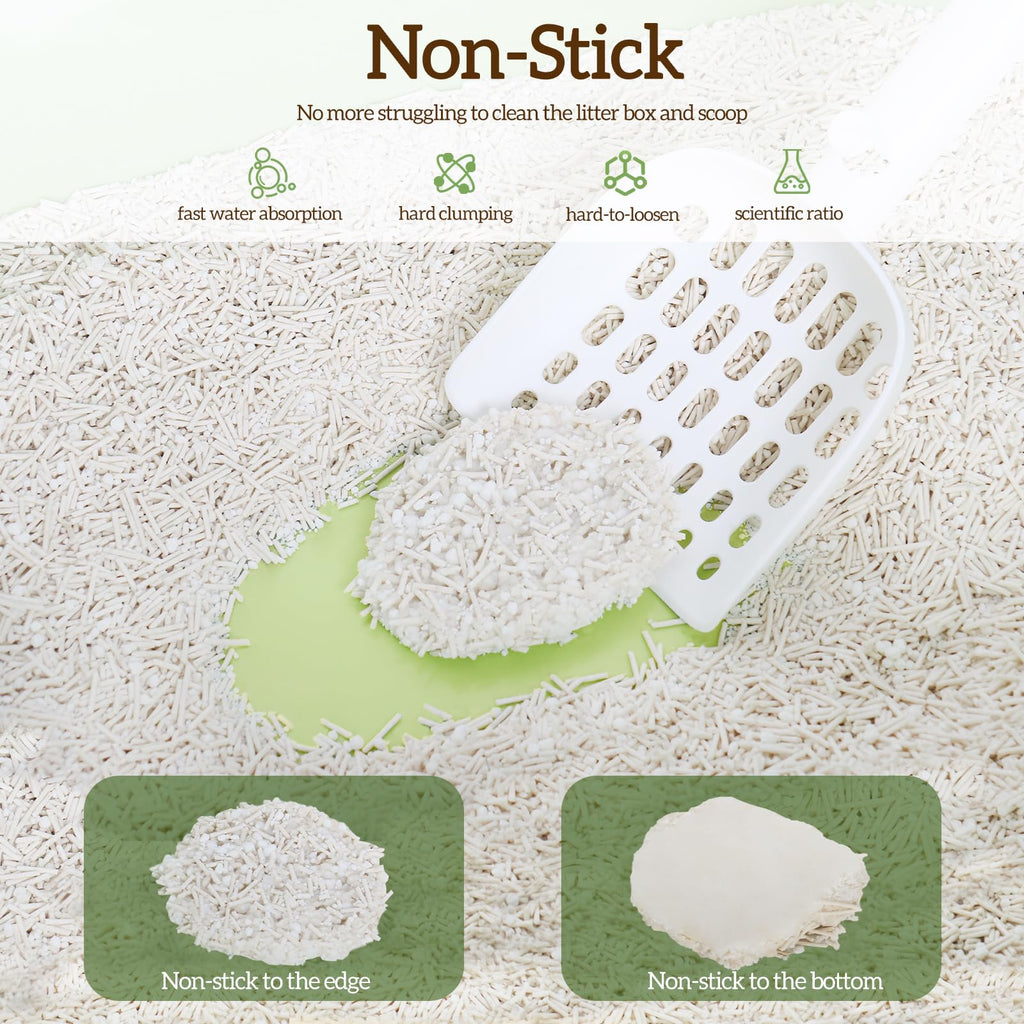 Non-Stick Bottom Tofu Cassava Cat Litter 2Pack 18Lb C4182