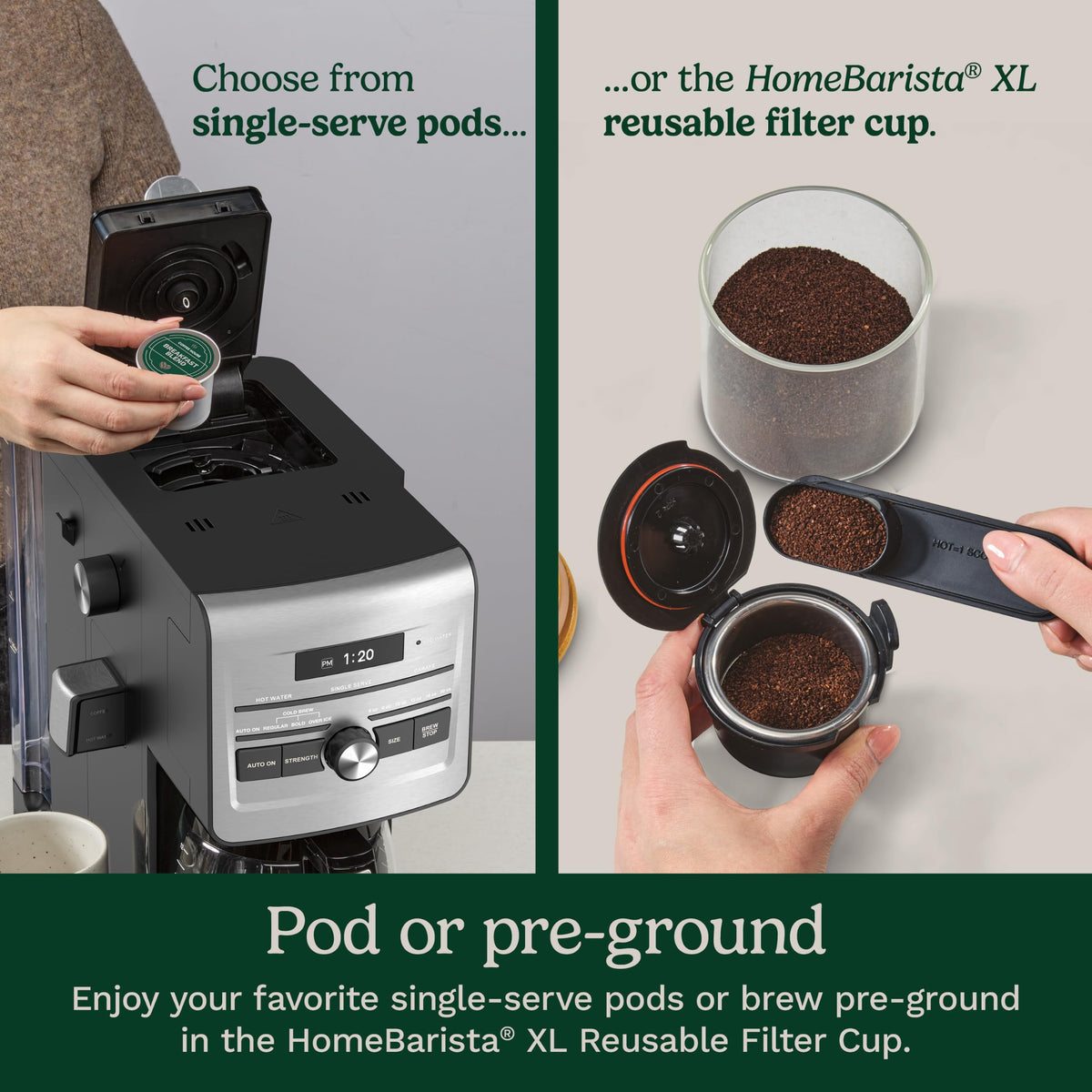 3-in-1 12 Cup Programmable Coffee Maker D72240