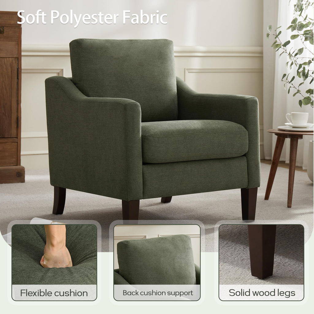 Accent Chairs Set of 2 Green Y753806