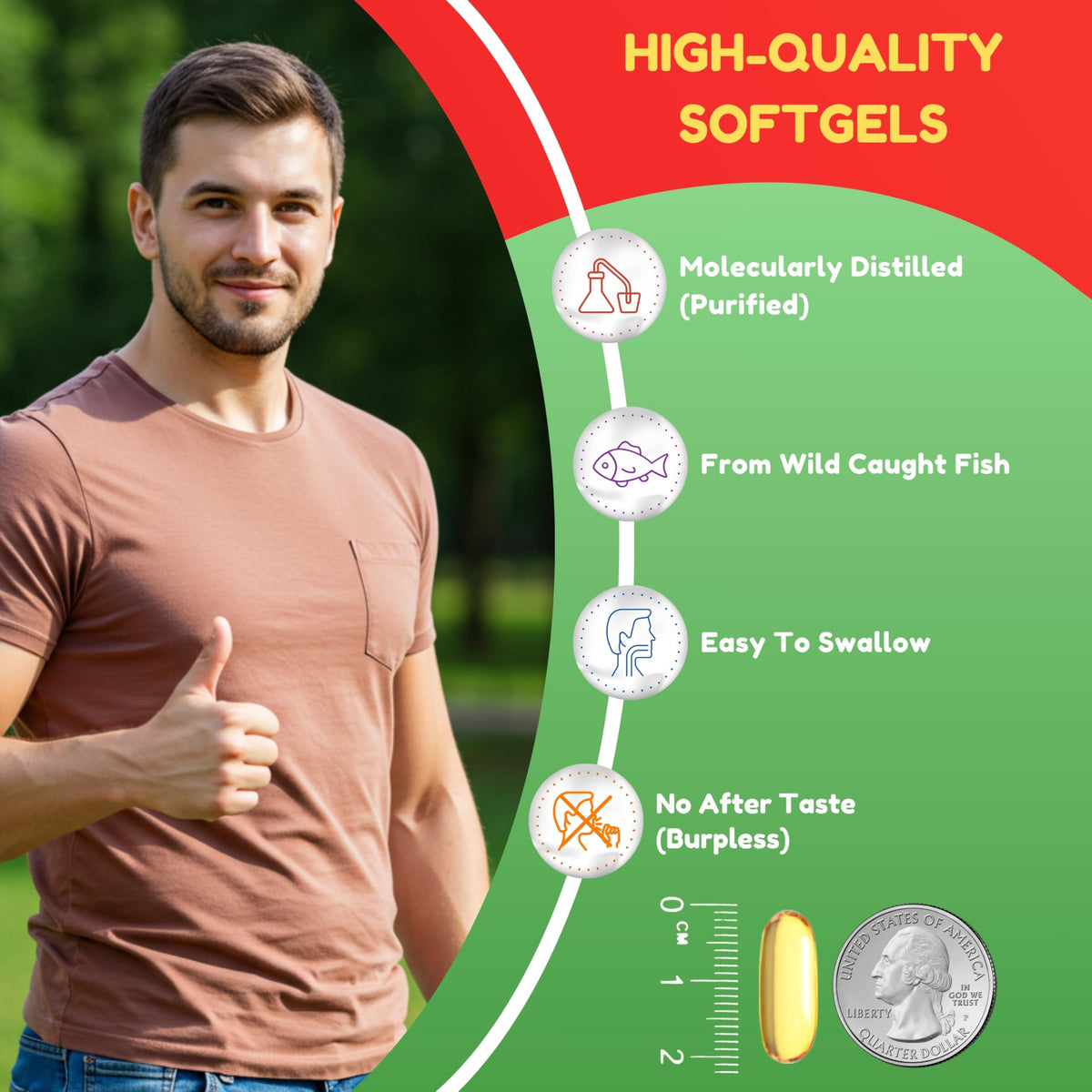 Omega 3 Fish Oil 2000mg 120 Softgels A465