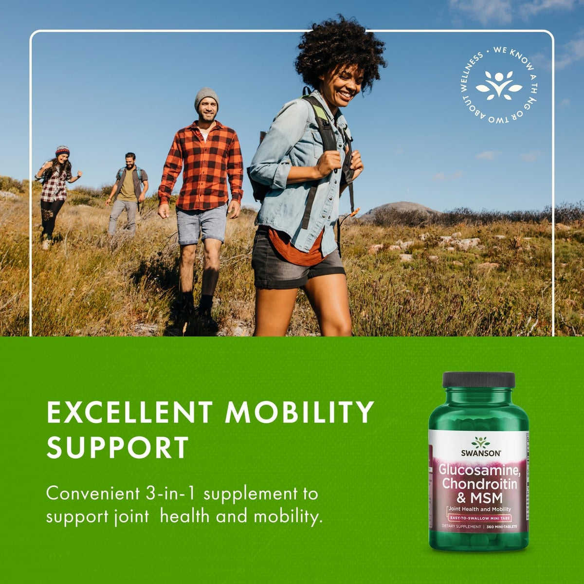 Glucosamine, Chondroitin & MSM 360 Mini-Tablets K714233