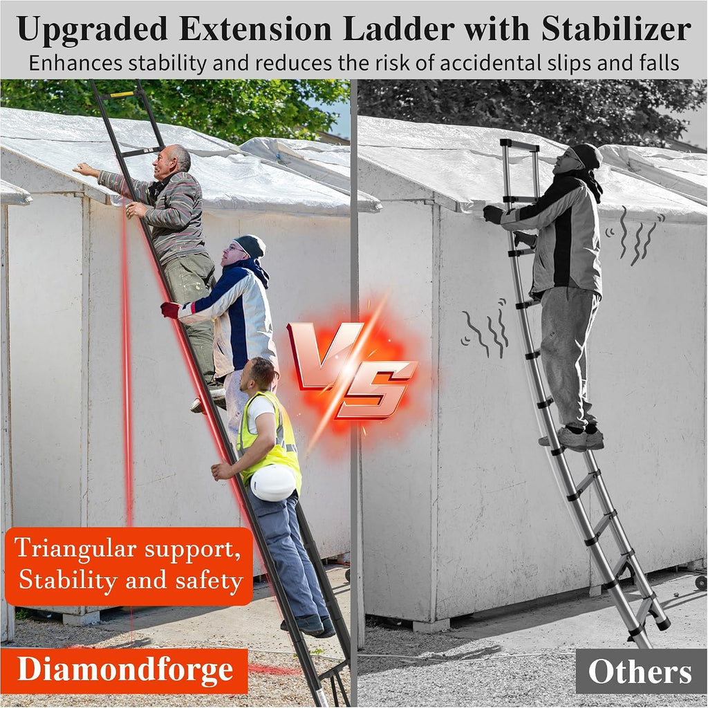 16.5 FT 330 Lbs Aluminum Telescoping Ladder F58923