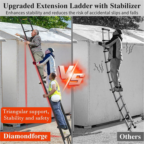 16.5 FT 330 Lbs Aluminum Telescoping Ladder F58923