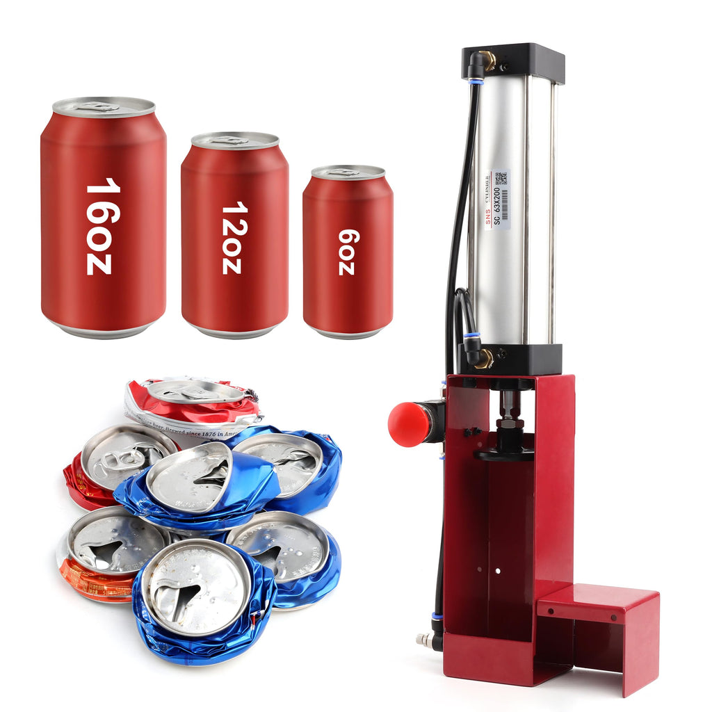 Aluminum Can Crusher Heavy Duty 12 Oz. and 16 Oz. Red Z859221
