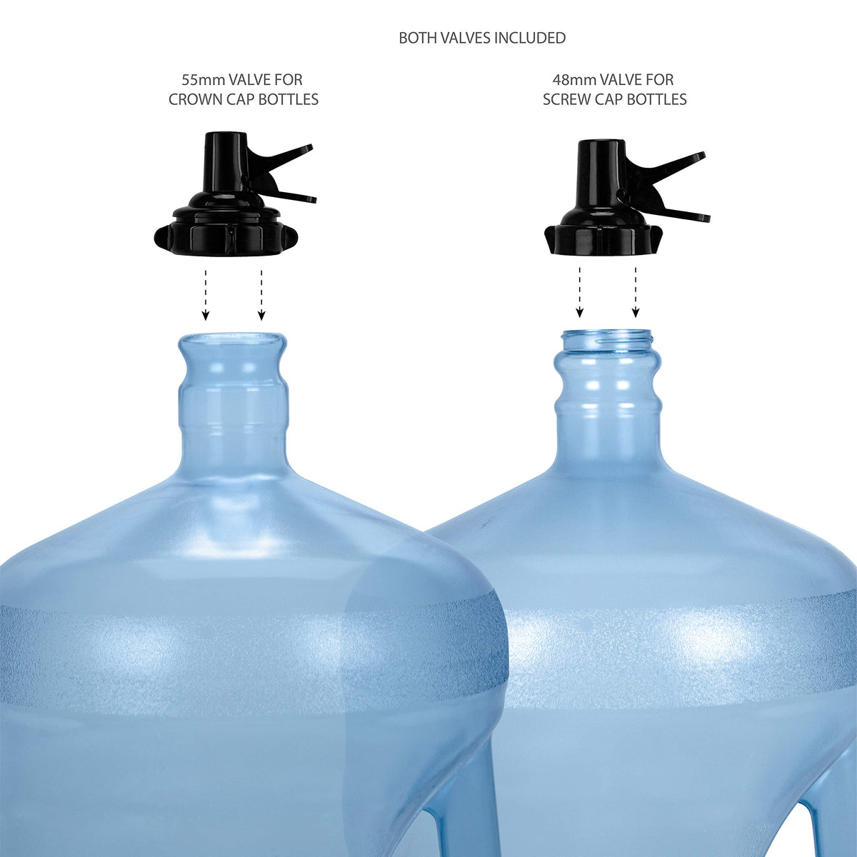3-5 Gallon Water Jug Stand and 2 Dispenser Valves N729