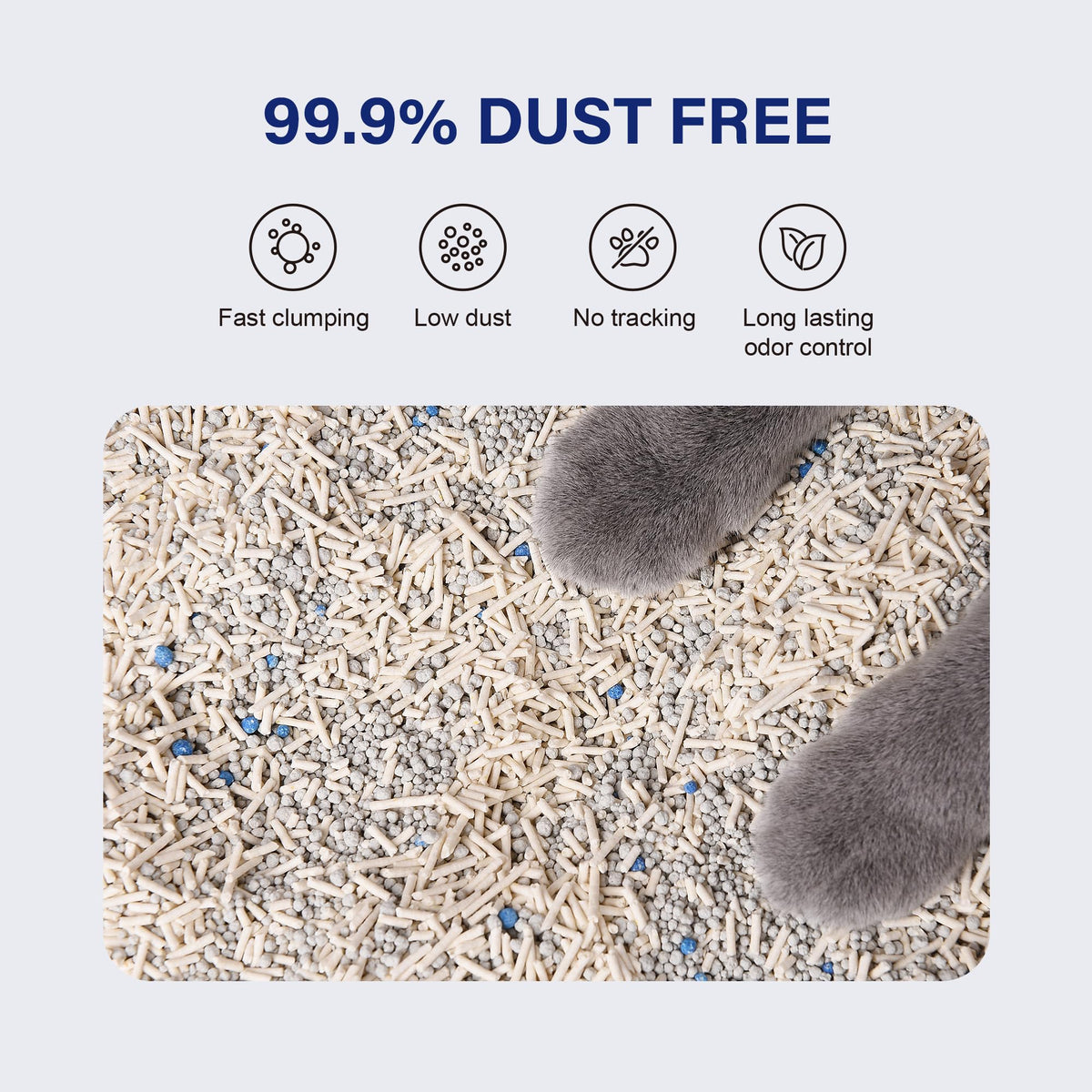 Tofu Cat Litter Bentonite Low-Dust Quick Clumping 6 Lbs T7026