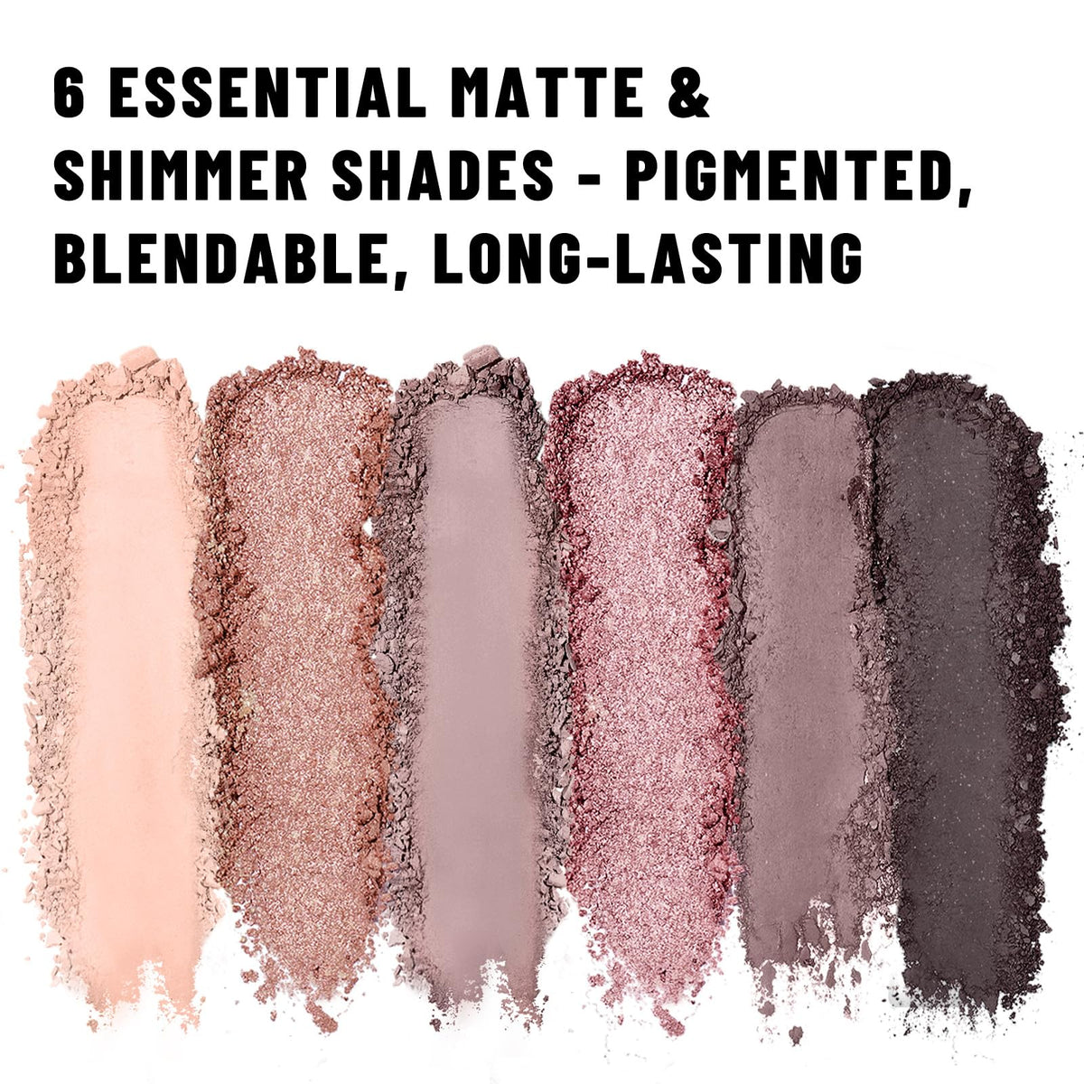 Neutral Nude Matte & Shimmer 6 Colors Mini Eyeshadow Palette W682
