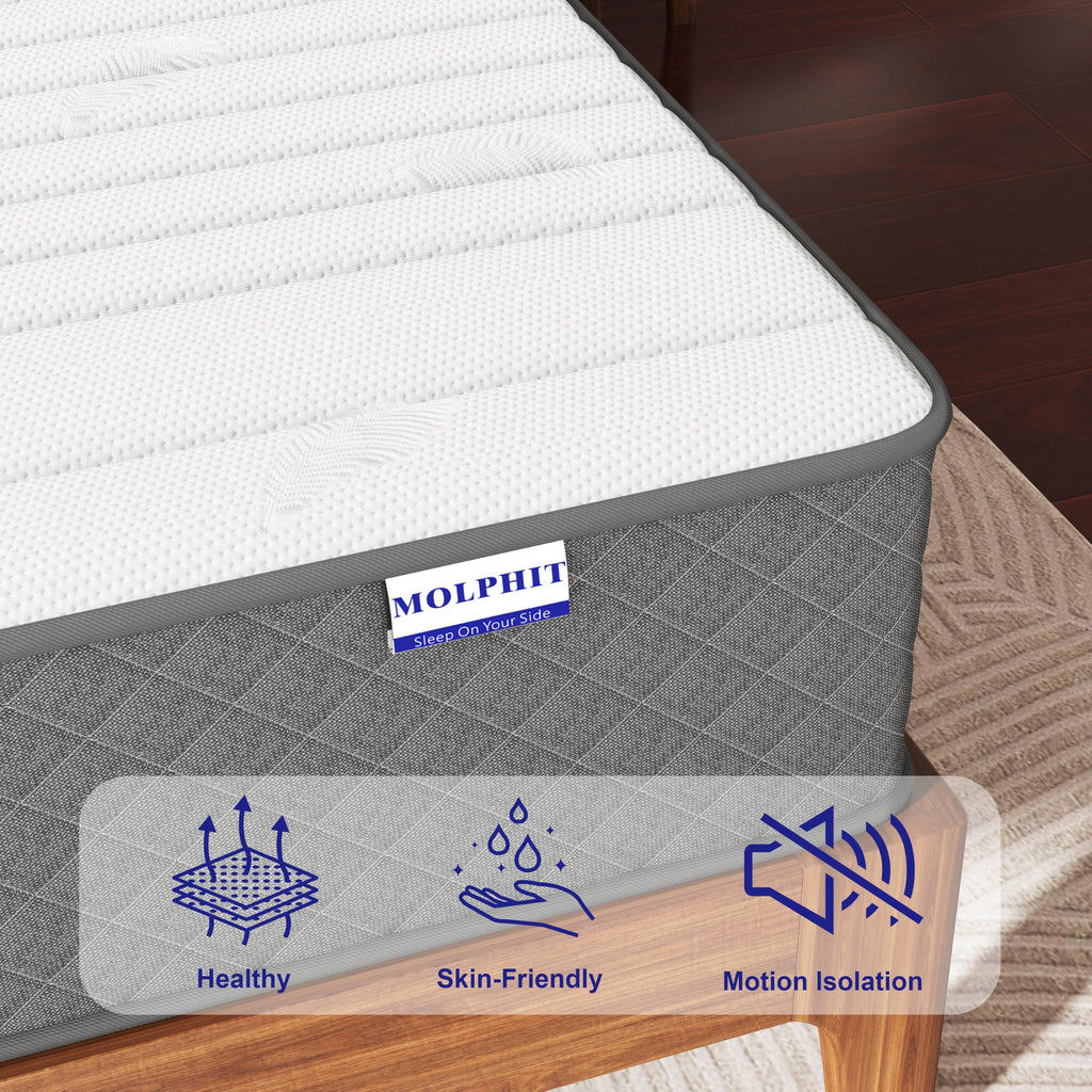 10 Inch Full Size Medium Firm Hybrid Mattress H293385