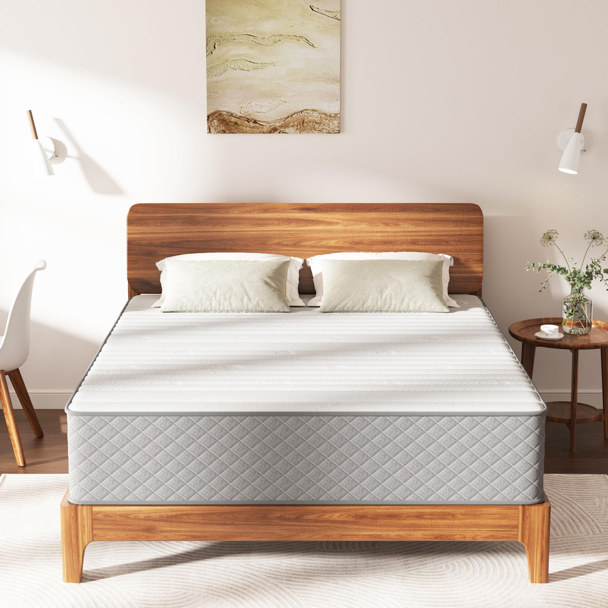 10 Inch Full Size Medium Firm Hybrid Mattress H293385
