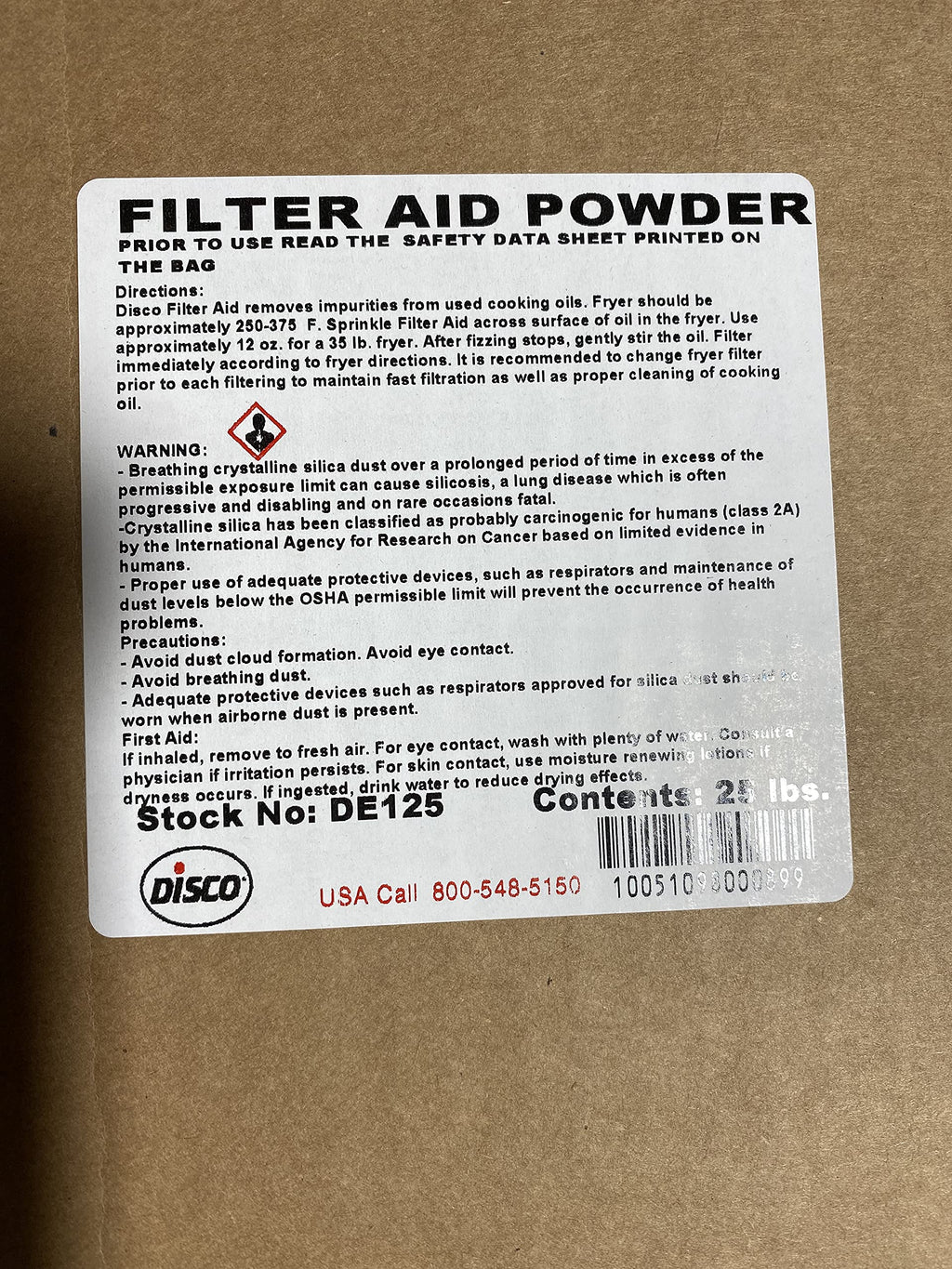 Diatomaceous Earth 25 Pound S23046