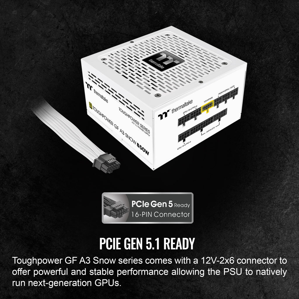 850W 80+ Gold Full Modular ATX 3.1 Power Supply F6514