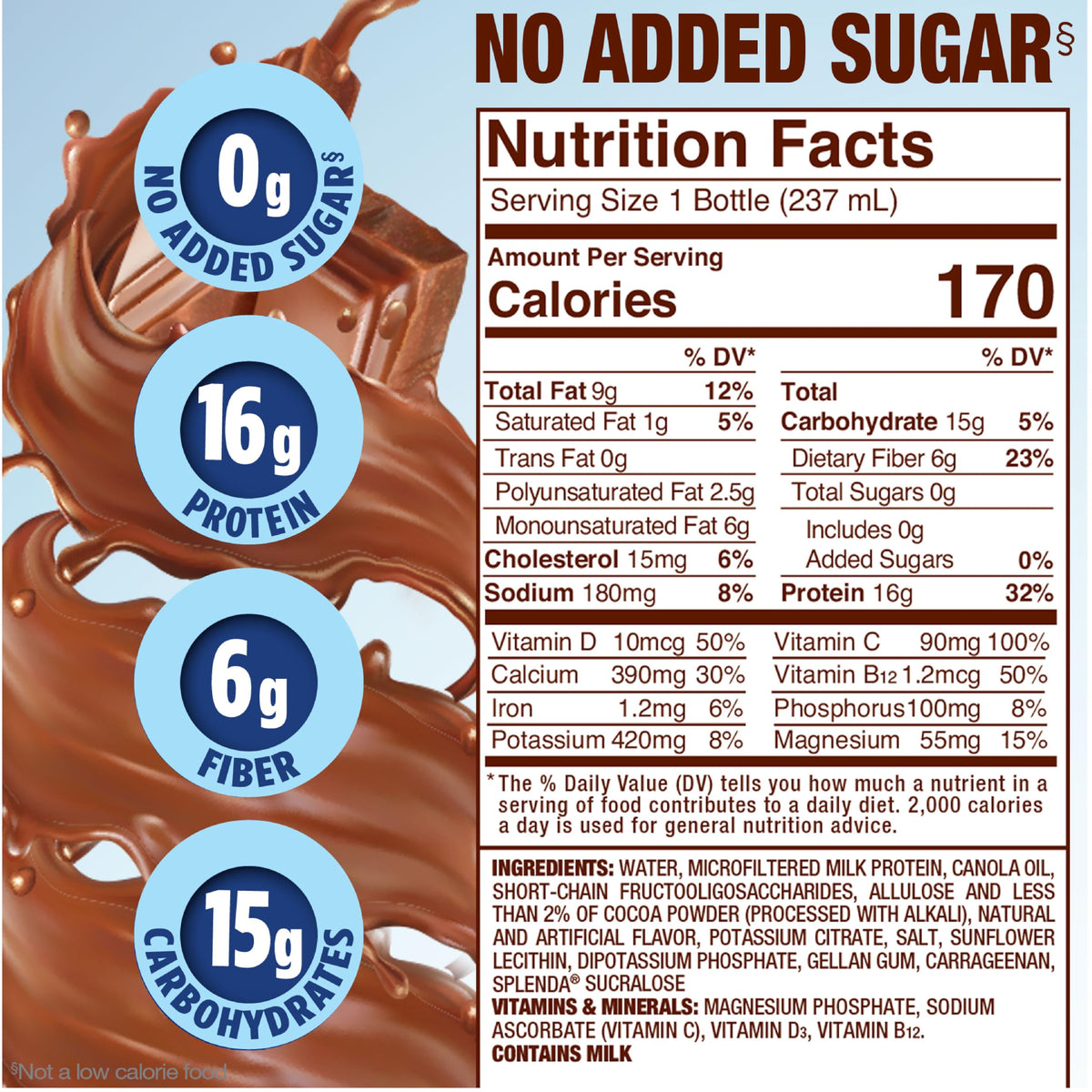 Milk Chocolate Nutrition Shakes 12 Pack G2649