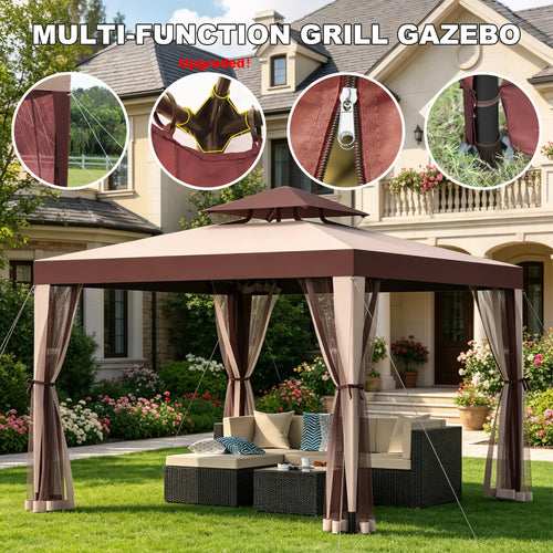 10×10 Outdoor Gazebo Canopy Tent I523830