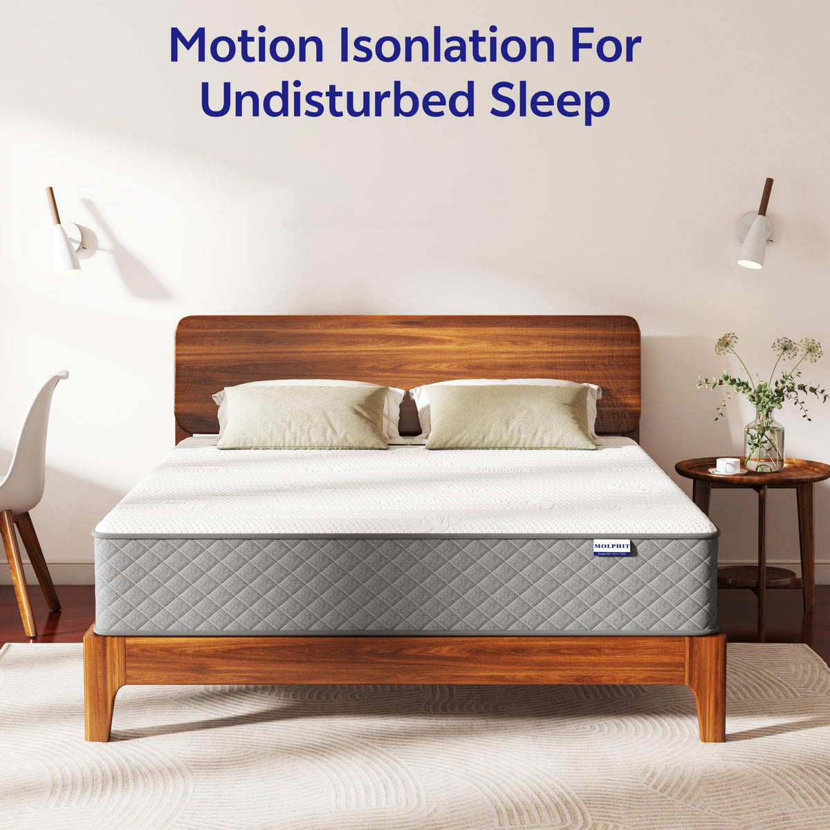 10 Inch Full Size Medium Firm Hybrid Mattress H293385