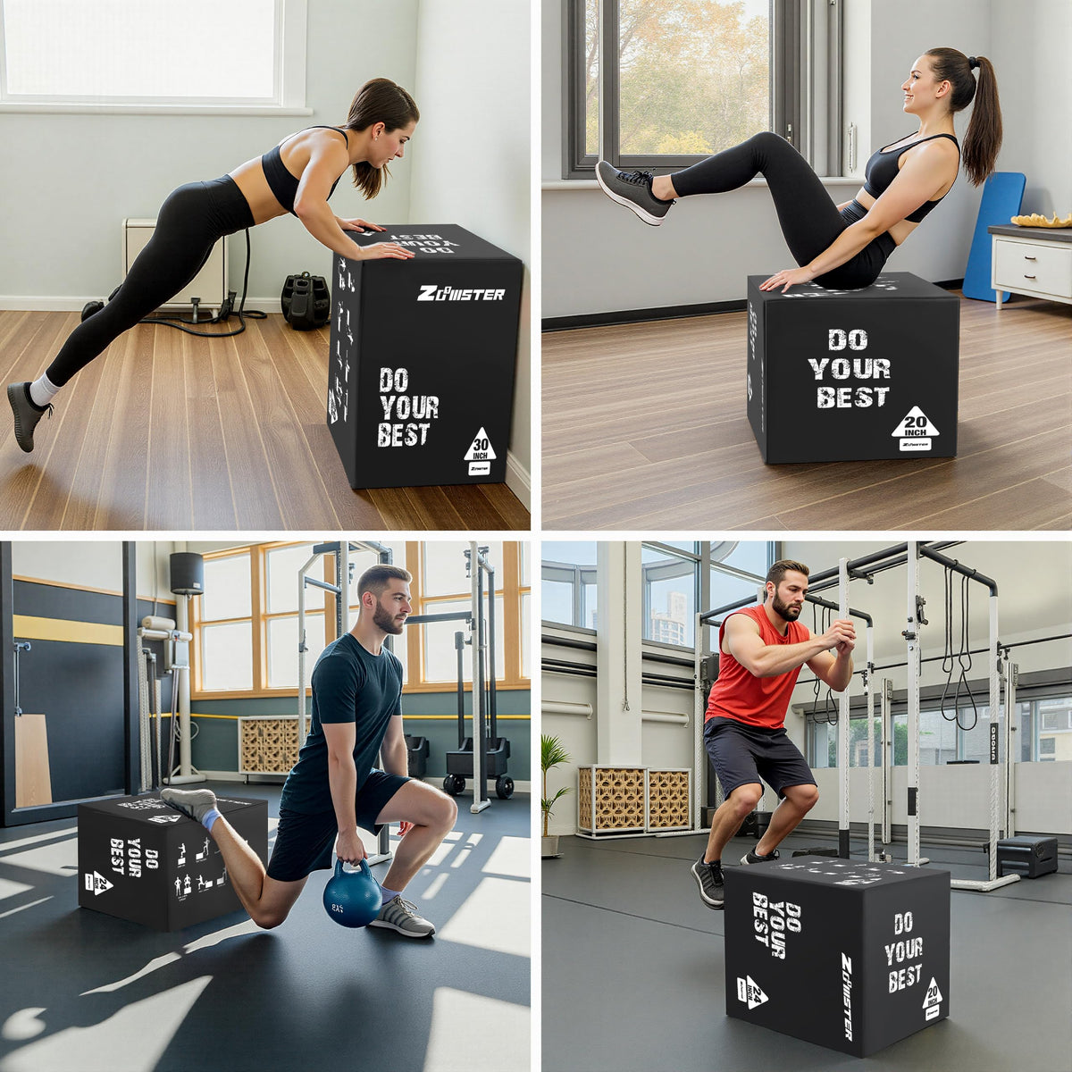 3-in-1 Plyometric Jump Box M606