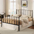 Full Size Black Metal Platform Bed Frame Q842
